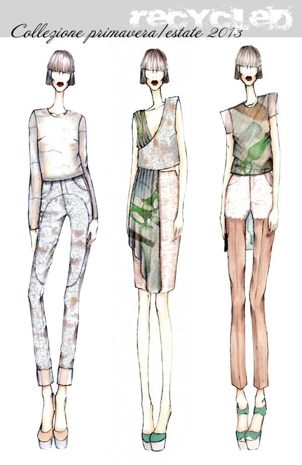 RECYCLED Collection lontan illustration s/s 2013