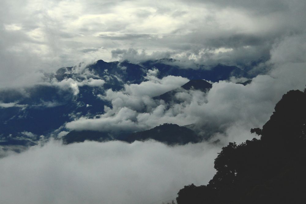 Clouds over Mountains as seen from Ravangla Clouds over Mountains as seen from Ravangla