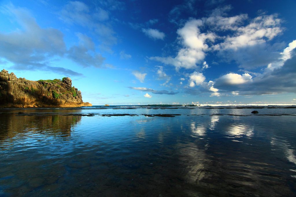 Kalapathar Beach at high tide, Little Andaman Kalapathar Beach at high tide, Little Andaman