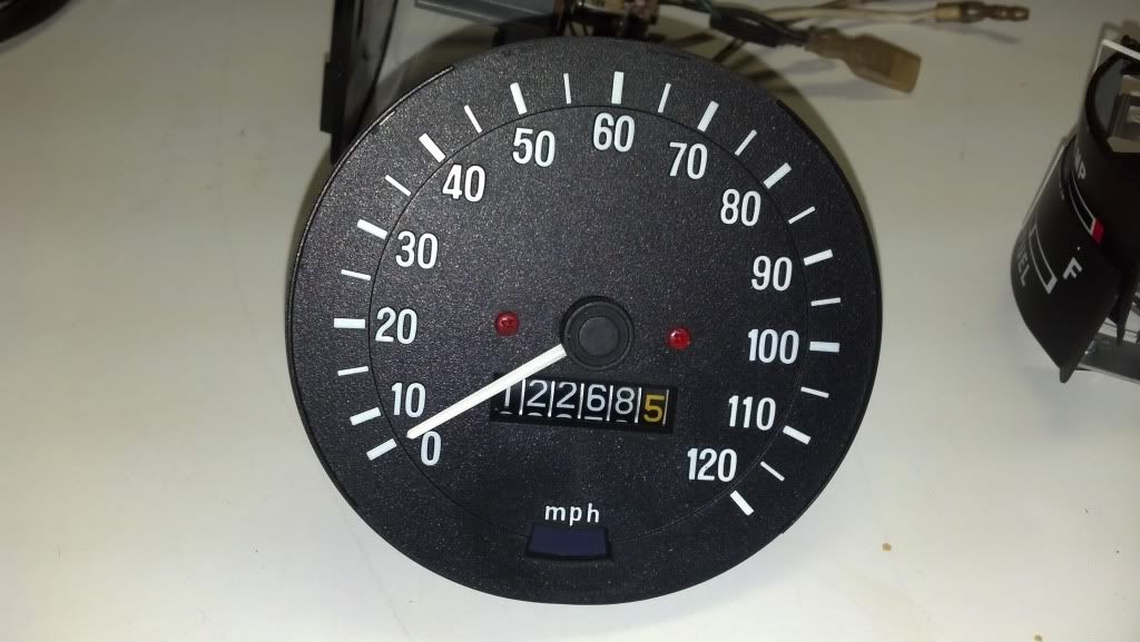 510 white needle speedo tach fuel oil gauges, gauge clusters The 510