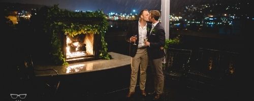 Modern wedding, Olympic Rooftop Pavilion, seattle, same-sex wedding, gay wedding planner