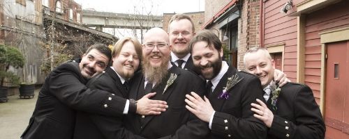 Georgetown Ballroom Wedding, Offbeat Wedding, Seattle Wedding, Kilt wedding