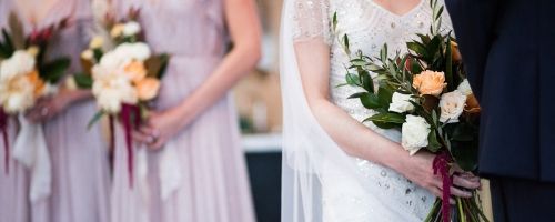 Olympic Rooftop Pavilion Wedding, Vintage Wedding, Floral Design, Pomegranate Centerpieces, Teapot flowers, Velvet Runners