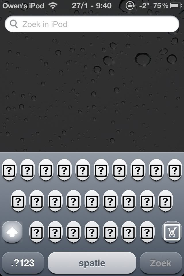 iPPLE: Fix question mark appear on iPhone keyboard.