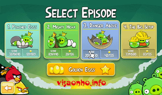 Phiên bản đầy đủ miễn phí Angry Birds cho máy tính cá nhân