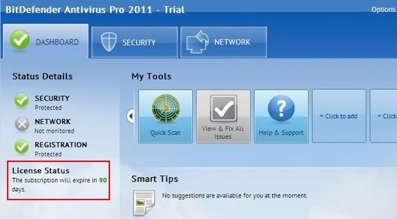 BitDefender Antivirus Pro 2011 miễn phí 3 tháng