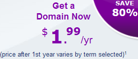 Mua tên miền với giá 1,99$ tại Yahoo!