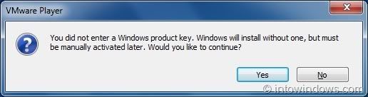 Cài đặt Windows 8 trên phần mềm máy ảo VMware Player