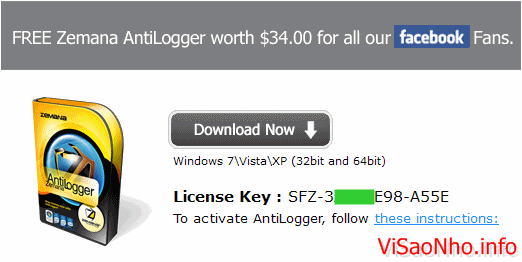 Key bản quyền Zemana AntiLogger 1.9.2.510