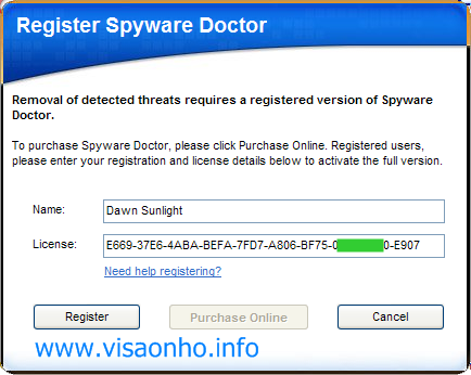 register spyware doctor antivirus free