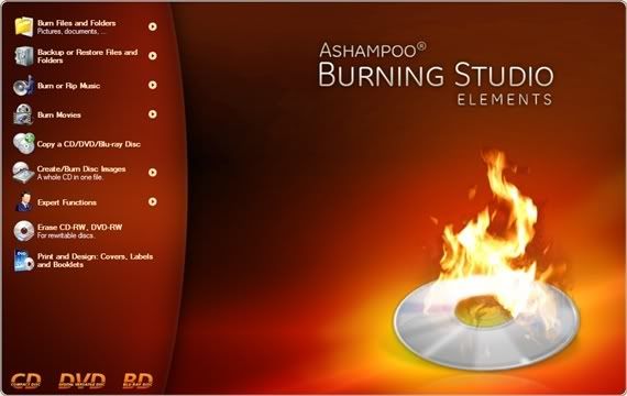 Ashampoo Burning Studio Elements 10 miễn phí