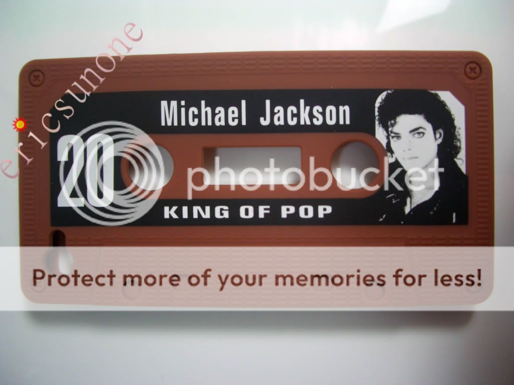 Michael Jackson Cassette Tape Silicon Case for iPhone 4 4G  