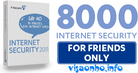 Key code F-Secure Internet Security 2011 miễn phí 180 ngày