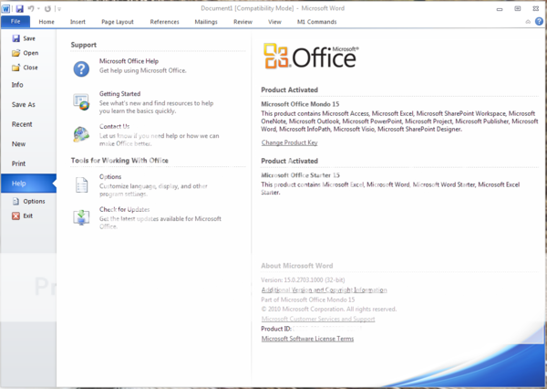 Microsoft Office 15: Rò rỉ những hình ảnh đầu tiên
