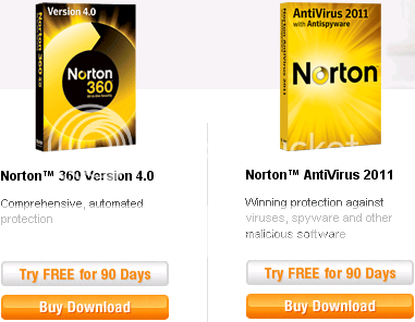 Norton AntiVirus 2011 và Norton Internet Security 2011 với bản quyền OEM 90 ngày miễn phí