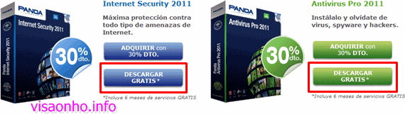 Bản quyền Panda Internet Security 2011 và Antivirus Pro 2011 miễn phí 180 ngày