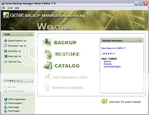 Download Genie Backup Manager Home 7.0 với key bản quyền miễn phí