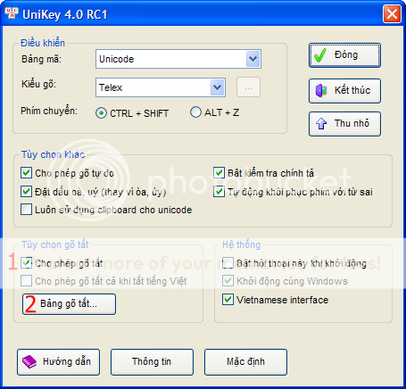 Sử dụng tính năng gõ tắt trong Unikey