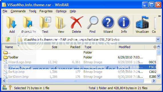 Download theme Windows 7 cho WinRAR