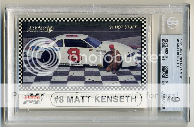 1991 Langenberg Artgo #1 Matt Kenseth BGS 9  