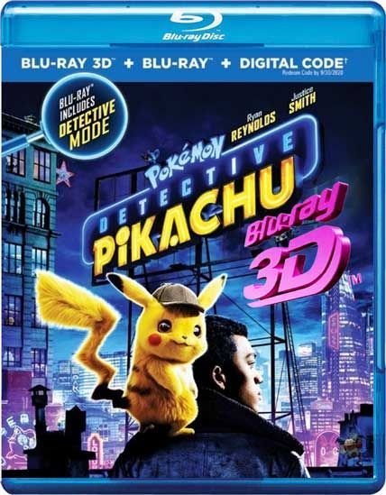 pokemon detective pikachu 3d blu-ray