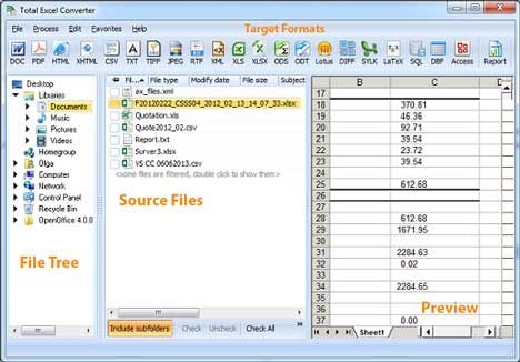 total excel converter