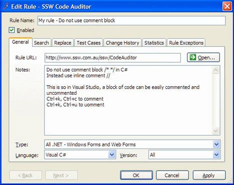ssw code auditor