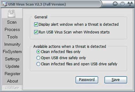 usb virus scan