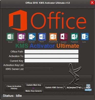ms office 2016 activation kms