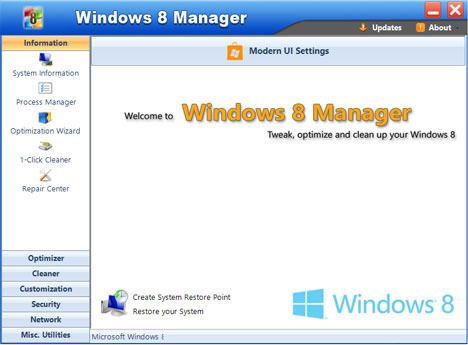 windows 8 manager