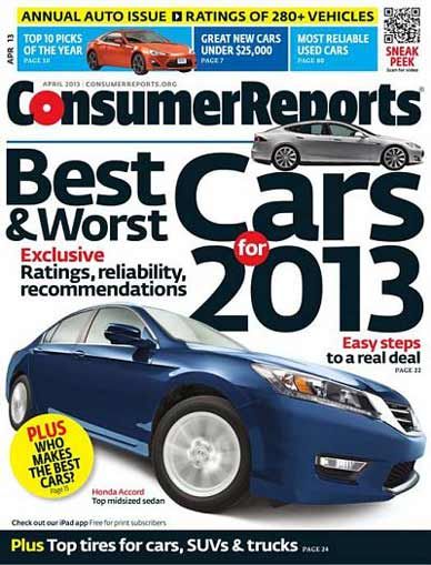 Consumer Reports April 2013