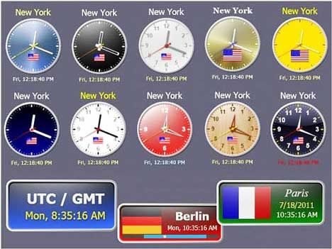 sharp world clock