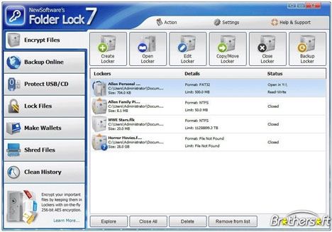 newsoftware folder lock