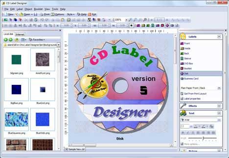 dataland cd label designer