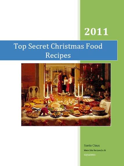 top secret christmas food recipes