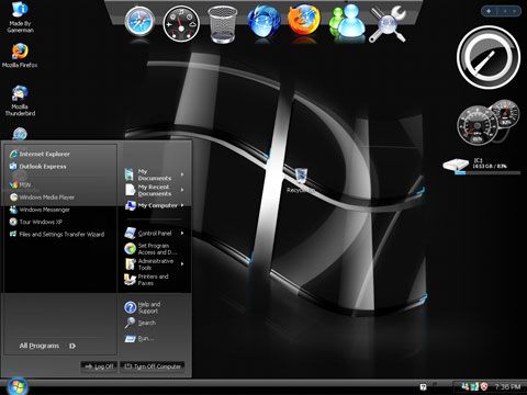 windows xp pro sp3 black edition