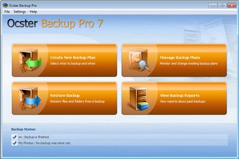 ocster backup