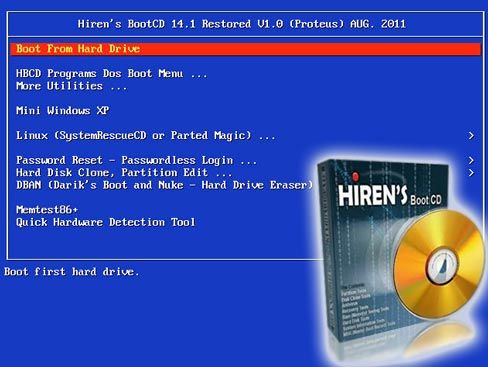 adding programs hirens boot cd