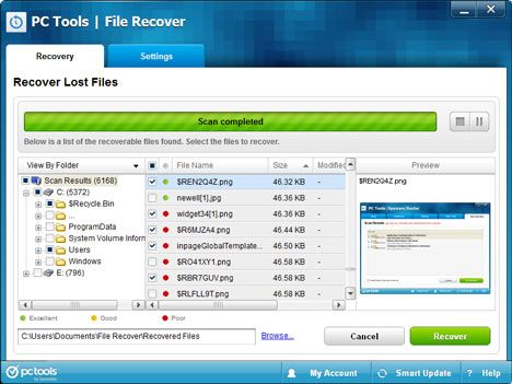 pc tools file recover