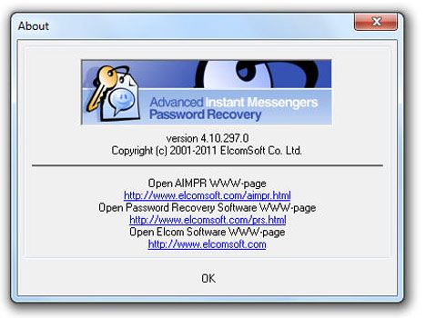 elcomsoft advanced instant messengers password recovery