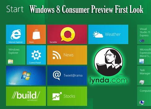 lynda windows 8 consumer preview first look