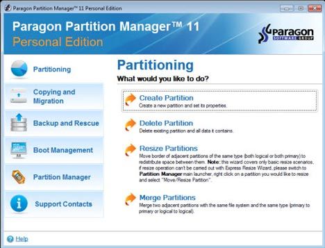 paragon partition manager