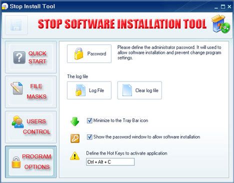 stop software installation