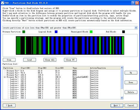 PARTITION BAD DISK